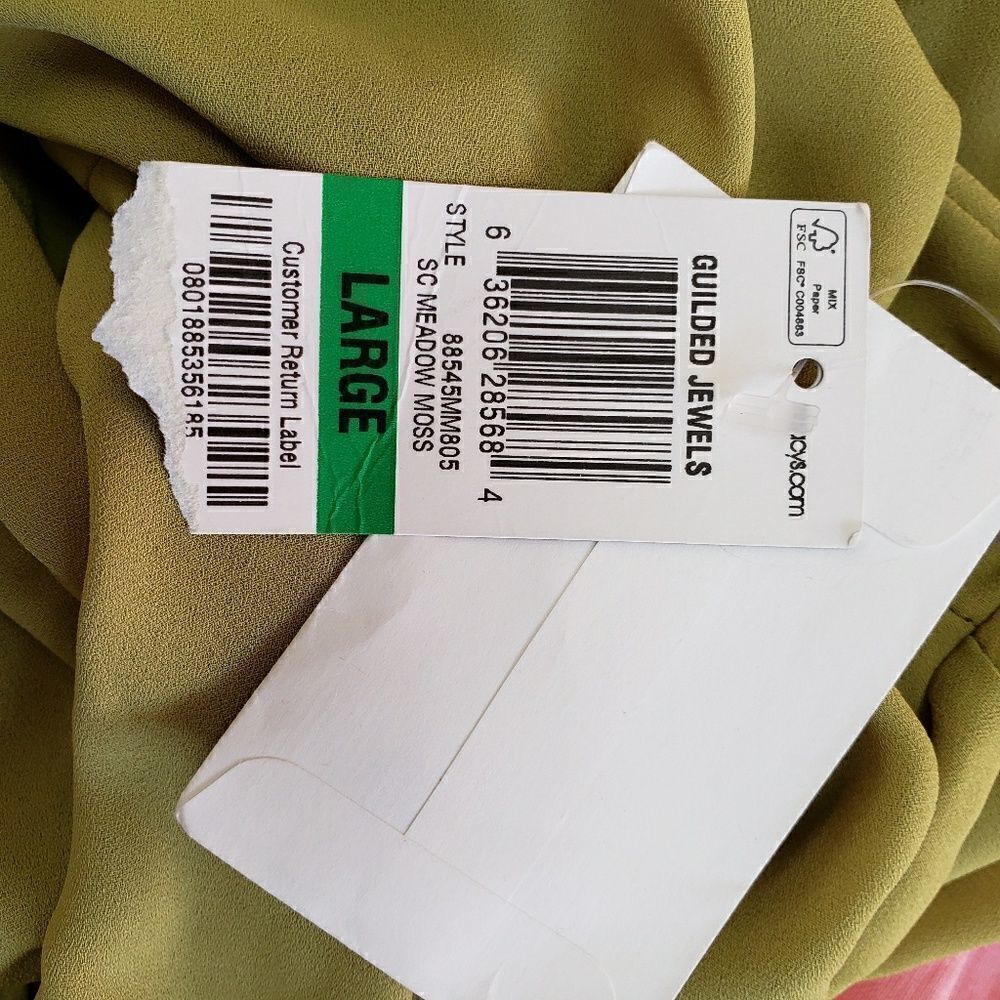 Style & co green popover tunic with pleats - Picture 3 of 6